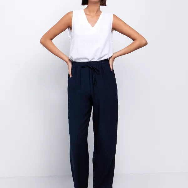 Παντελόνι με κορδόνια - ΜΠΛΕ NAVY