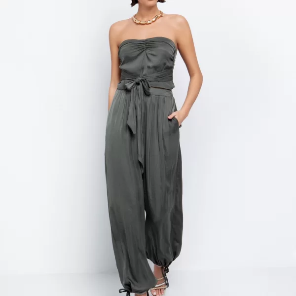 Balloon παντελόνι σατινέ - ΧΑΚΙ