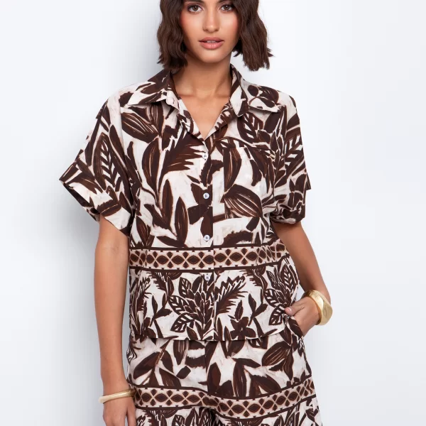 Εμπριμέ πουκάμισο με τσέπη - ΕΜΠΡΙΜΕ