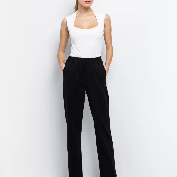 Παντελόνι με κορδόνια - ΜΑΥΡΟ