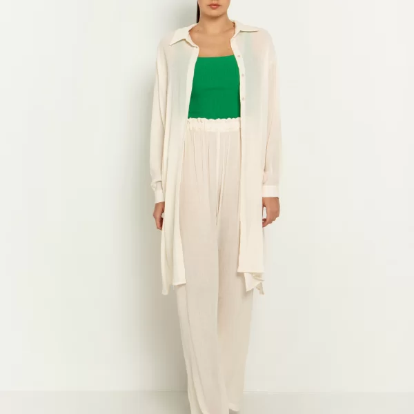 Paperbag παντελόνα - ΒΑΝΙΛΙΑ