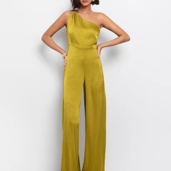 Satin ολόσωμη φόρμα με κρίκο - ΛΑΔΙ