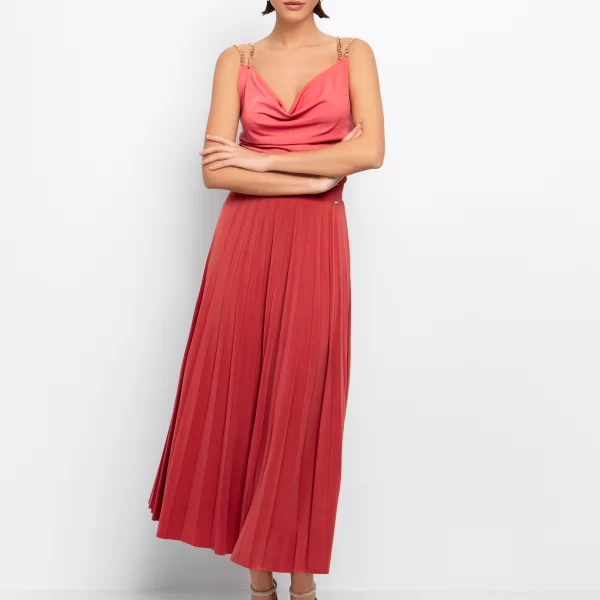 Midi φούστα πλισέ - ΣΑΠΙΟ ΜΗΛΟ