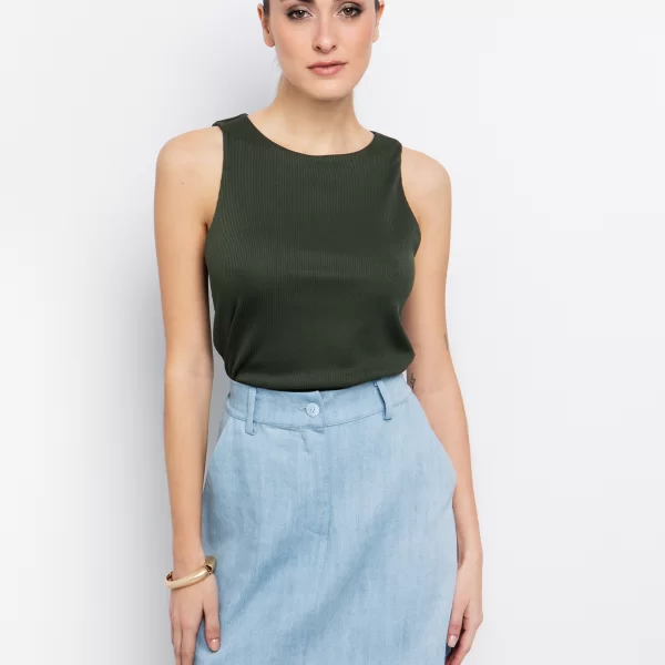 Αμάνικο ριμπ τοπ - ΧΑΚΙ