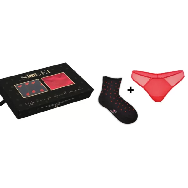 Σετ Γυναικείο Brazil-Κάλτσα Sielei Κόκκινο