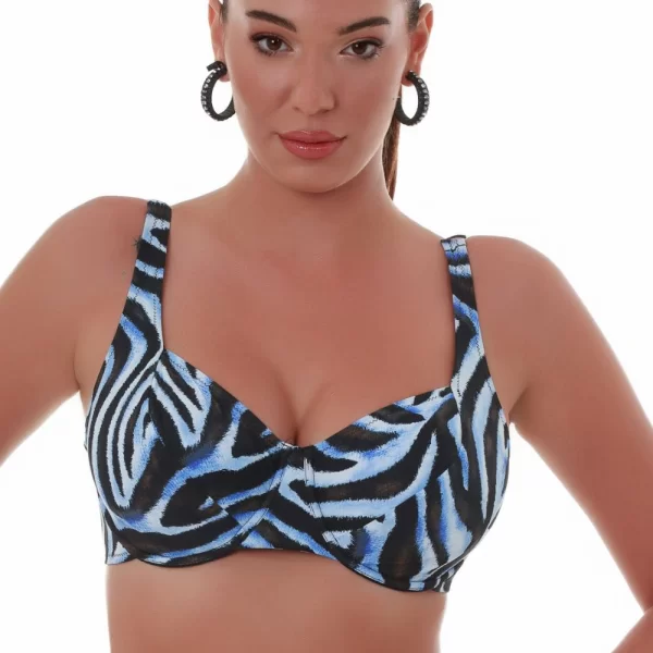 Γυναικείο Μαγιό Bluepoint Bikini Top “Safari Chic” Cup E Σιελ