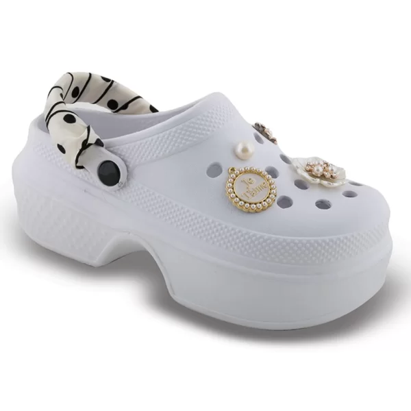 Γυναικείες Παντόφλες Με Φιόγκο Λευκό