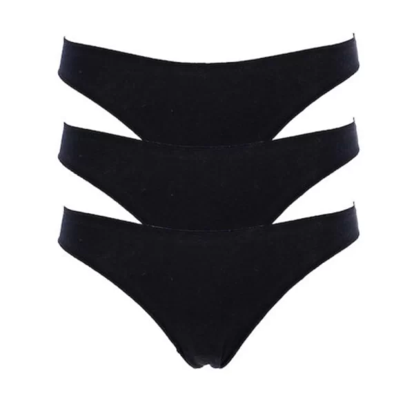 Γυναικεία Σλιπ Mini COTONELLA (3 Pack) Μαύρο