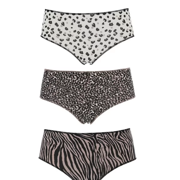 Γυναικεία Σλιπ Midi COTONELLA (3 Pack) Πολύχρωμα