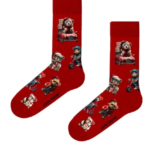 Γυναικείες Κάλτσες JOHN FRANK Xmas Κόκκινο