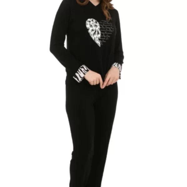 Γυναικεία Πιτζάμα Zen By Daisy Μαύρο