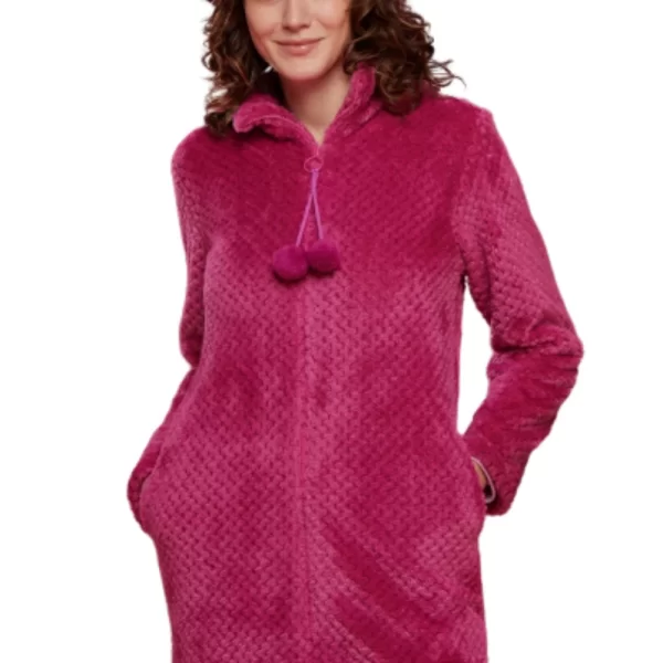 Γυναικεία Ζακέτα Noidinotte Fleece Φούξια