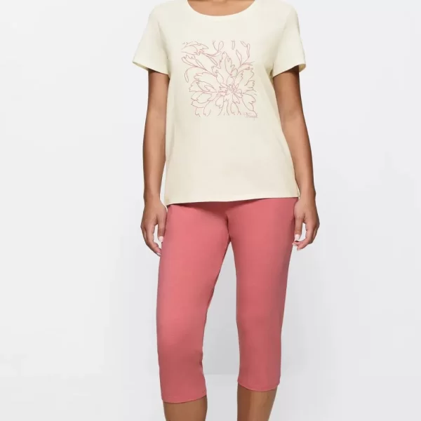 Γυναικεία Πιτζάμα Triumph Sets PK Capri X 02 Ροζ Σκούρο