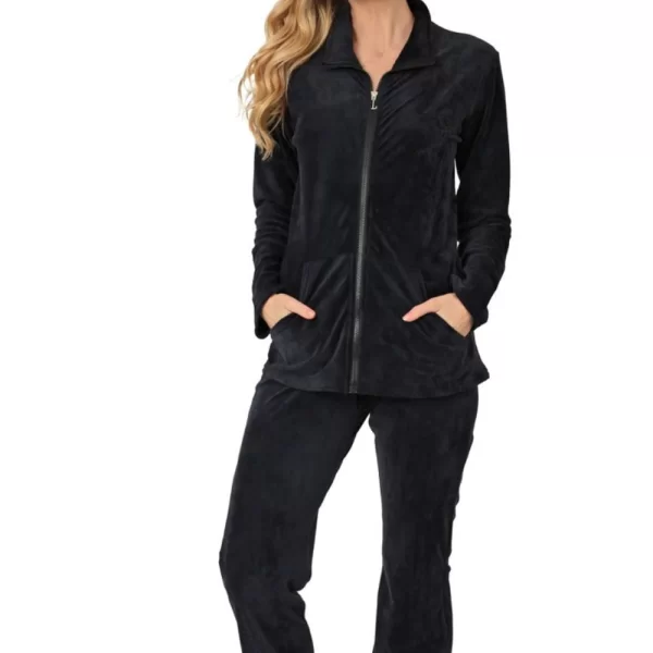 Γυναικεία Φόρμα Βελουτέ Μαύρο