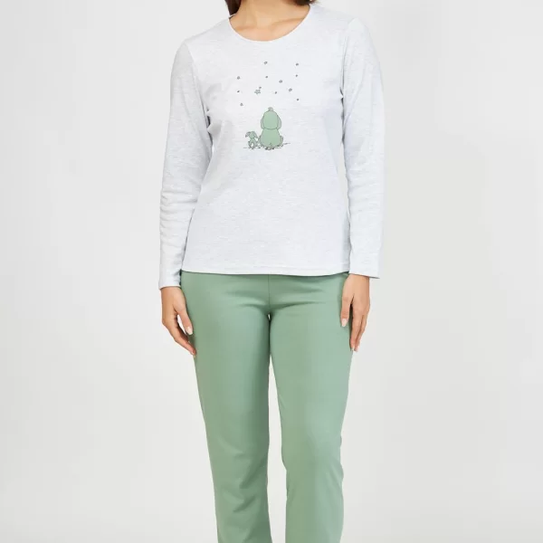 Γυναικεία Πιτζάμα Harmony Elephant Πράσινο
