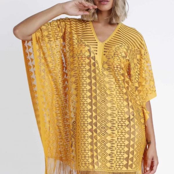 Γυναικείο Καφτάνι Admas Beachwear Κροκί