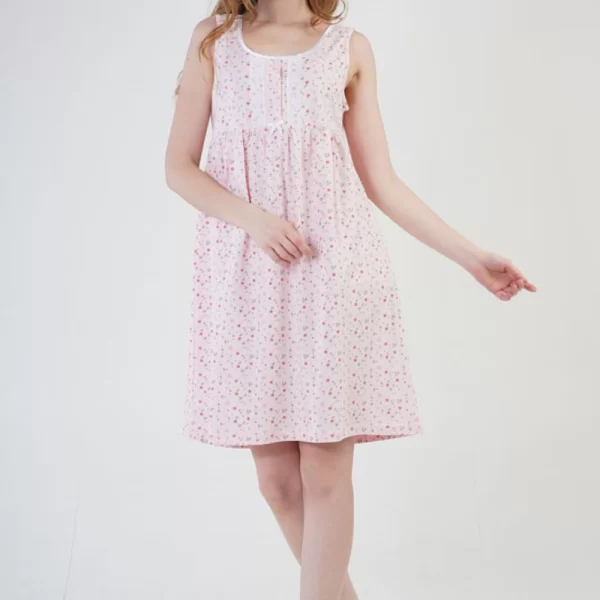 Γυναικείο Νυχτικό Vienetta Αμάνικο Ροζ