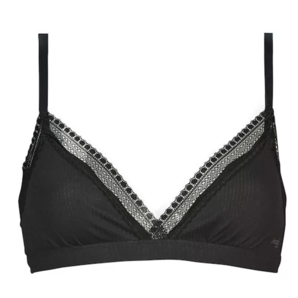 Γυναικείο Bralette Sloggi Go Ribbed Μαύρο