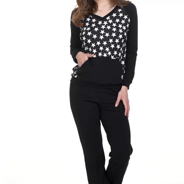 Γυναικεία Πιτζάμα Zen By Daisy Μαύρο