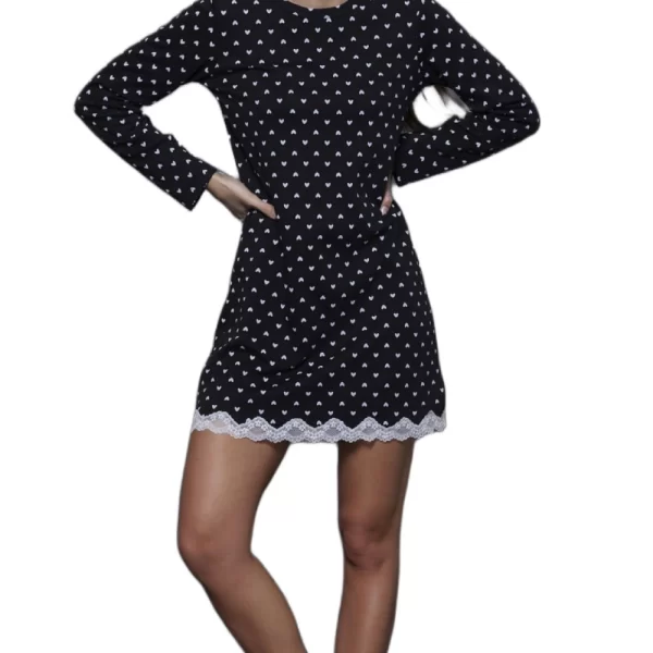 Γυναικείο Νυχτικό Noidinotte Μαύρο