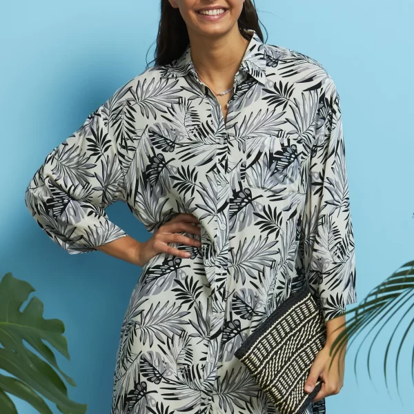 Γυναικείο Φόρεμα NOIDINOTTE Beachwear Μπεζ