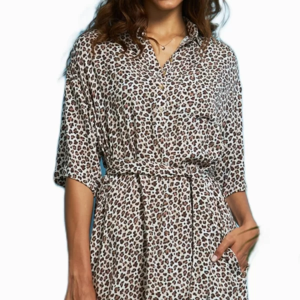 Γυναικείο Φόρεμα NOIDINOTTE Beachwear Animal Print