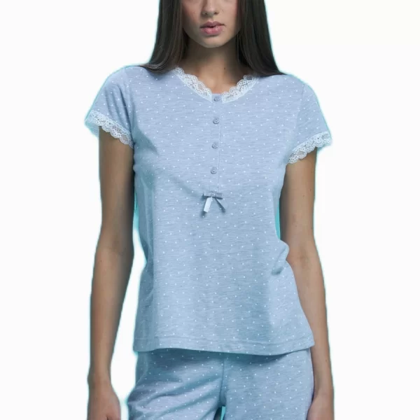 Γυναικεία Πιτζάμα NOIDINOTTE Plus Size Γκρι Μελανζέ