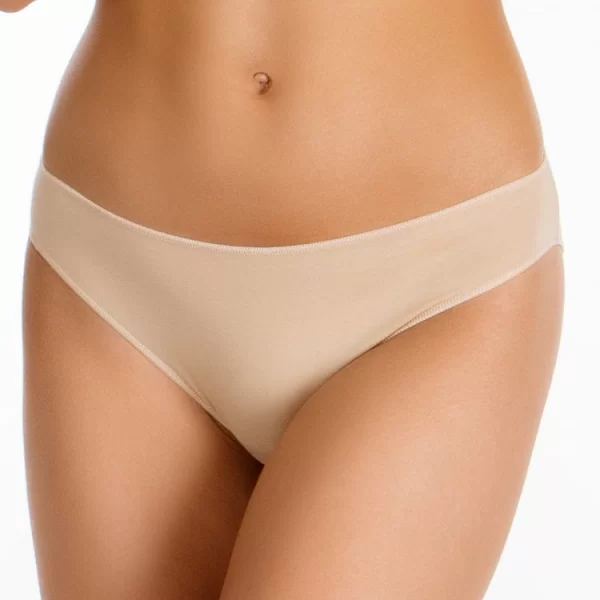 Γυναικεία Slip VERO BY ASLANIS Βαμβακερά Χωρίς Ραφές (3 Pack) Λευκό