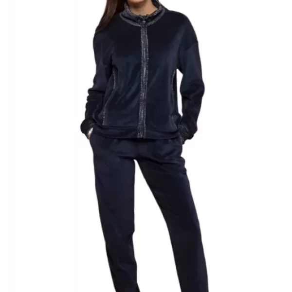 Γυναικεία Φόρμα NOIDINOTTE Βελούδινη Μπλε Σκούρο