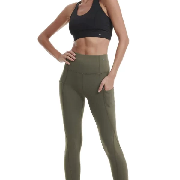 Γυναικείο Κολάν Walk Με Τσέπες Χακί