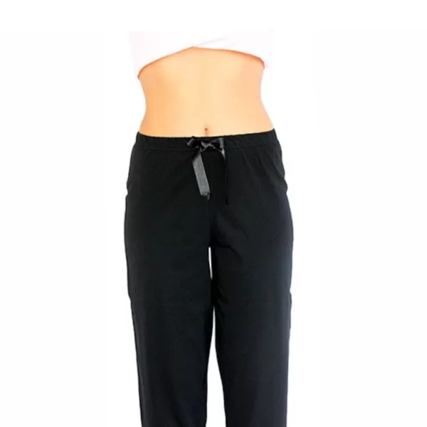 Γυναικείο Παντελόνι Κάπρι Galaxy Με Δαντέλα Μαύρο