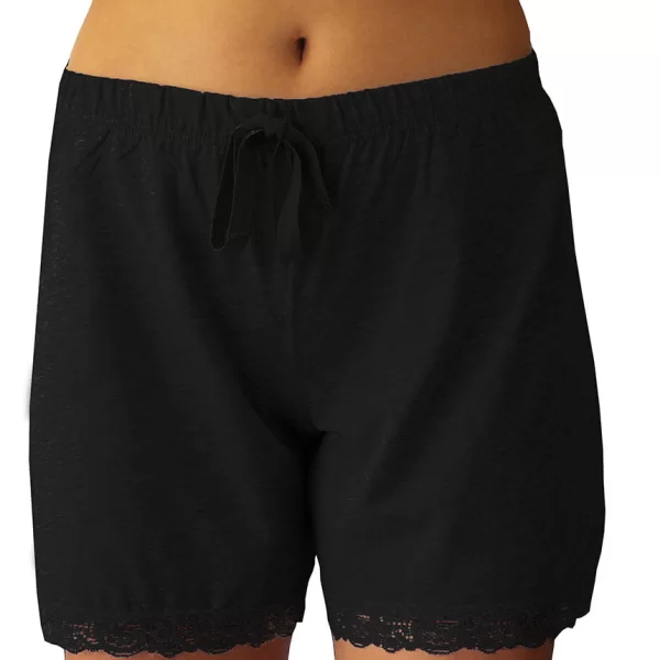 Γυναικείο Σόρτς Galaxy Με Δαντέλα Μαύρο