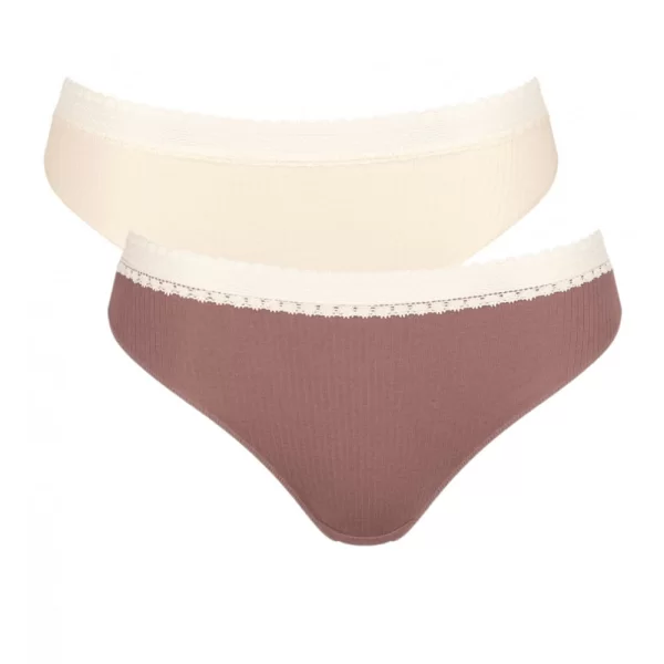 Γυναικείο Σλιπ Sloggi GO Ribbed H Tai (2 Pack) Μπεζ