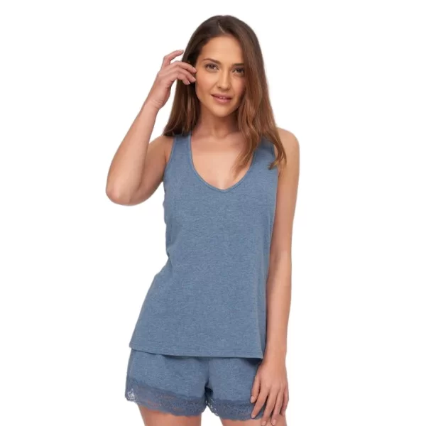 Γυναικεία Πιτζάμα Muydemi Μπλε Ραφ