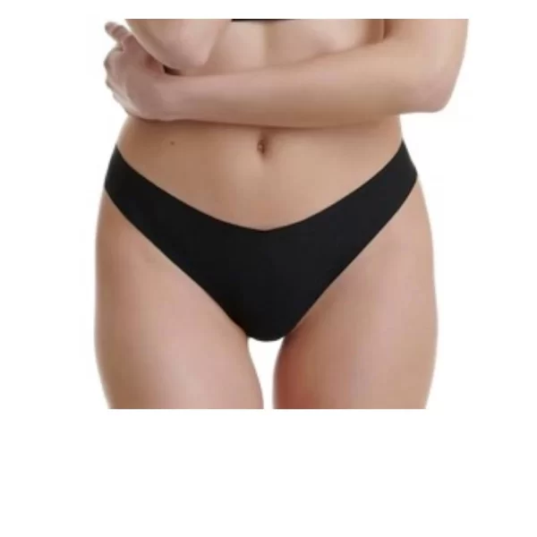 Γυναικείο Σλιπ Walk String Laser Cut (2 Pack) Μαύρο