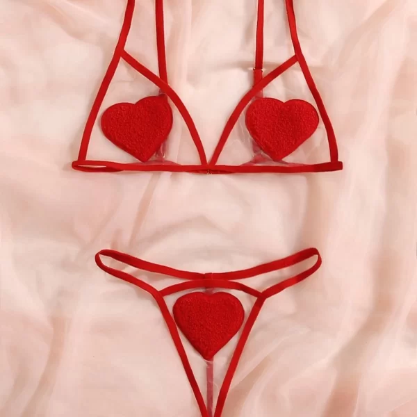 Sexy Σετ Γυναικείων Εσωρούχων Κόκκινο
