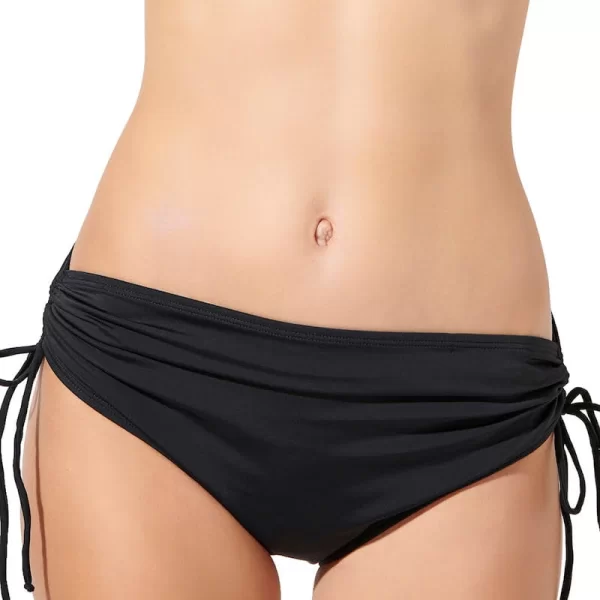 Γυναικείο Μαγιό BLU4U Bikini Slip Maxi Με Σούρα Στο Πλάι Σκούρο Πετρόλ