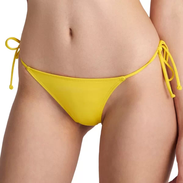 Γυναικείο Μαγιό BLU4U Bikini Bottom String Με Κορδόνια Κίτρινο