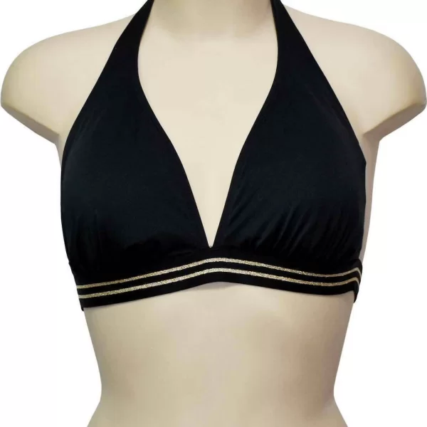 Γυναικείο Μαγιό BLU4U Τρίγωνο με Lurex Σχέδιο Μαύρο