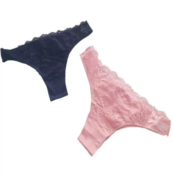 Γυναικεία Σλιπάκια Brazilian COTONELLA Με Δαντέλα (2pack) Ροζ