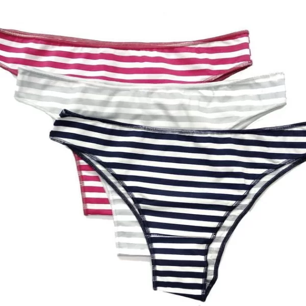 Γυναικεία Σλιπάκια Mini COTONELLA Ριγέ (3pack)