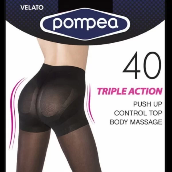 Γυναικείο Καλσόν POMPEA Push Up -40 den Μπεζ