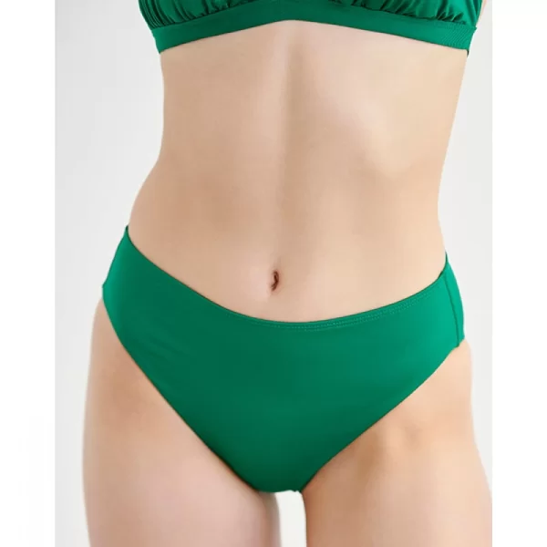 Γυναικείο Μαγιό BLUEPOINT Bikini Bottom “Solids” Ψηλόμεσο Κυπαρισσί