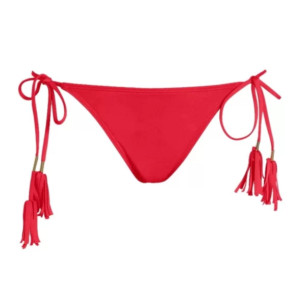 Γυναικείο Μαγιό Bikini Bottom BLUEPOINT Δετό στο Πλάι Κόκκινο