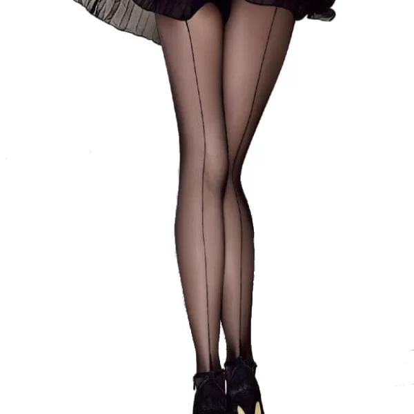 Γυναικείο Καλσόν TRES CHIC 20den με Πίσω Ραφή Μαύρο