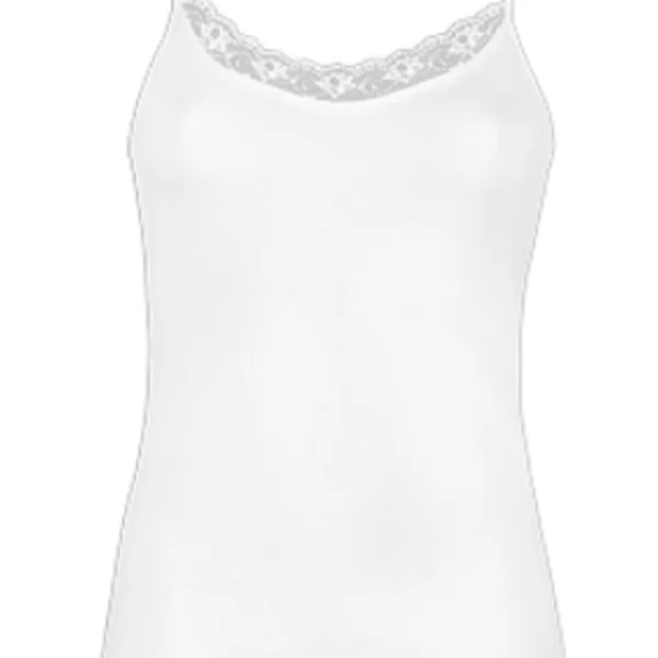 Γυναικείο Φανελάκι COTONELLA in&out Τιραντάκι με Δαντέλα Λευκό