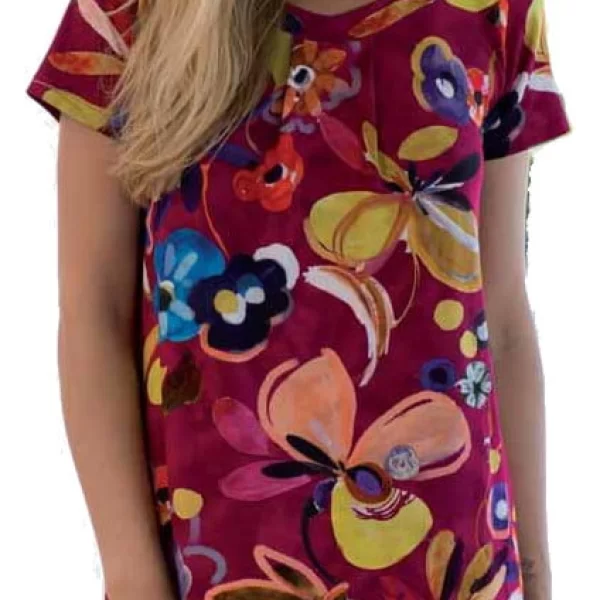 Γυναικείο Φόρεμα AKUA Beachwear Floral Κόκκινο