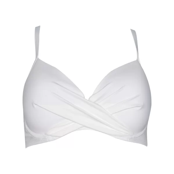 Γυναικείο Μαγιό BLUEPOINT Bikini Top Ντραπέ Cup D Λευκό