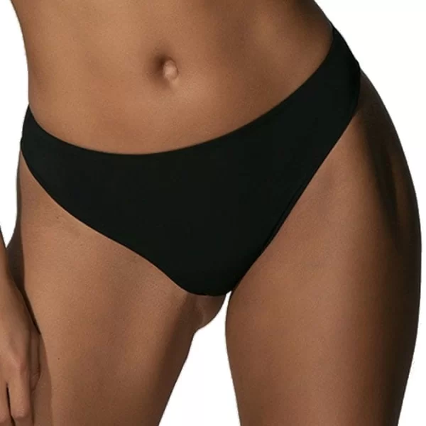 Γυναικείο σλιπάκι LUNA Secret Sense Lazer Slip Μαύρο