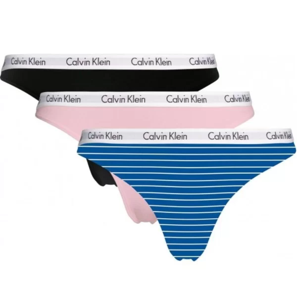 Γυναικεία Σλιπ String Calvin Klein “Carousel” (3 Pack) Πολύχρωμα